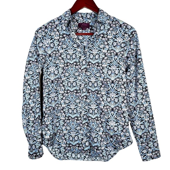 LIBERTY FABRIC x J.CREW The Perfect Shirt in Sea Grass Floral Print - Picture 8 of 8
